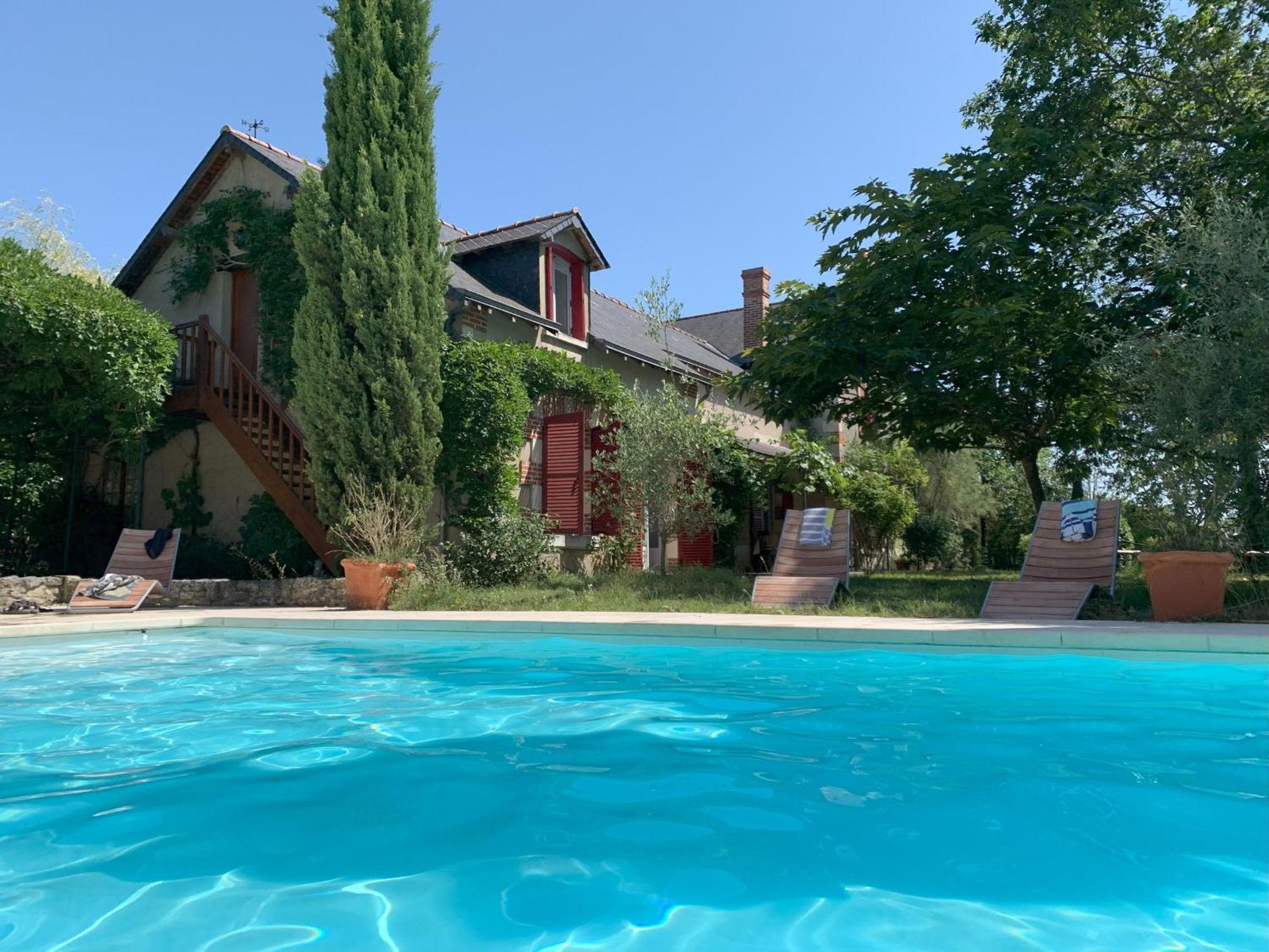 Chambre D'Hotes Avec Piscine Chauffee Dans Le Parc De La Brenne - Fr-1-591-574 Bed & Breakfast Rosnay  ภายนอก รูปภาพ